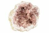 Sparkly, Pink Amethyst Geode Half - Argentina #235161-1
